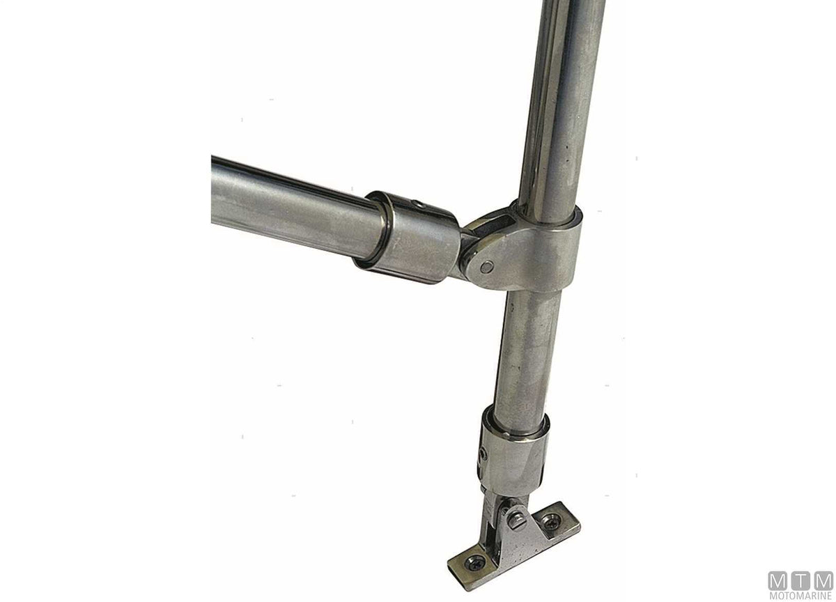 Stainless steel T-joint for bimini tops, Ø30 mm - original photo Motomarine Srl