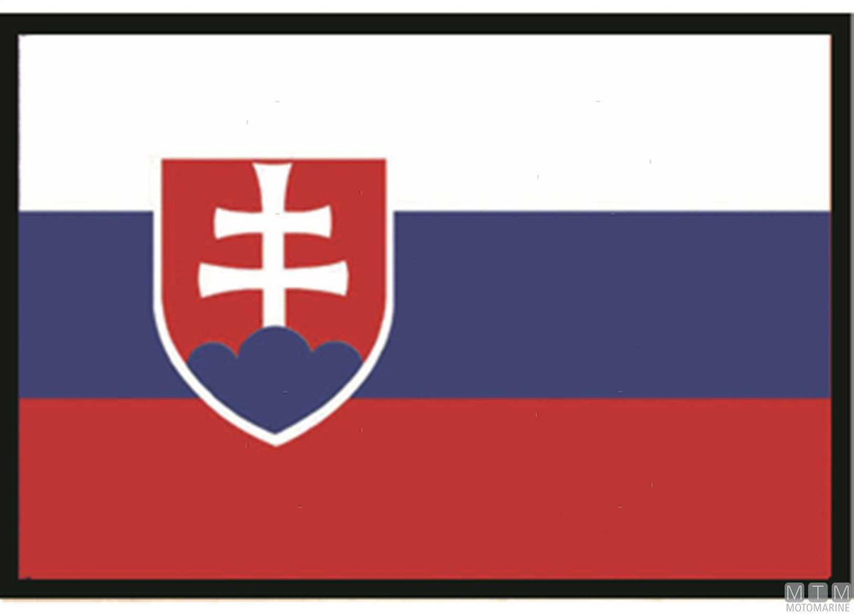 Slovakia flag 30x45 cm - original photo Motomarine Srl
