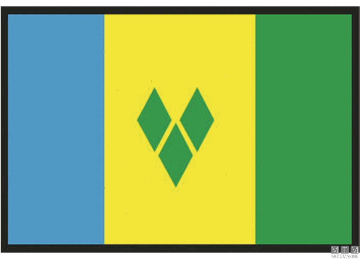 St. Vincent flag 40x60 cm - original photo Motomarine Srl