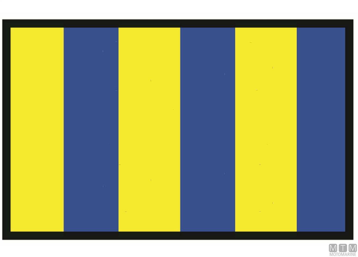 Signal flag G Golf, 40 x 60 cm - original photo Motomarine Srl