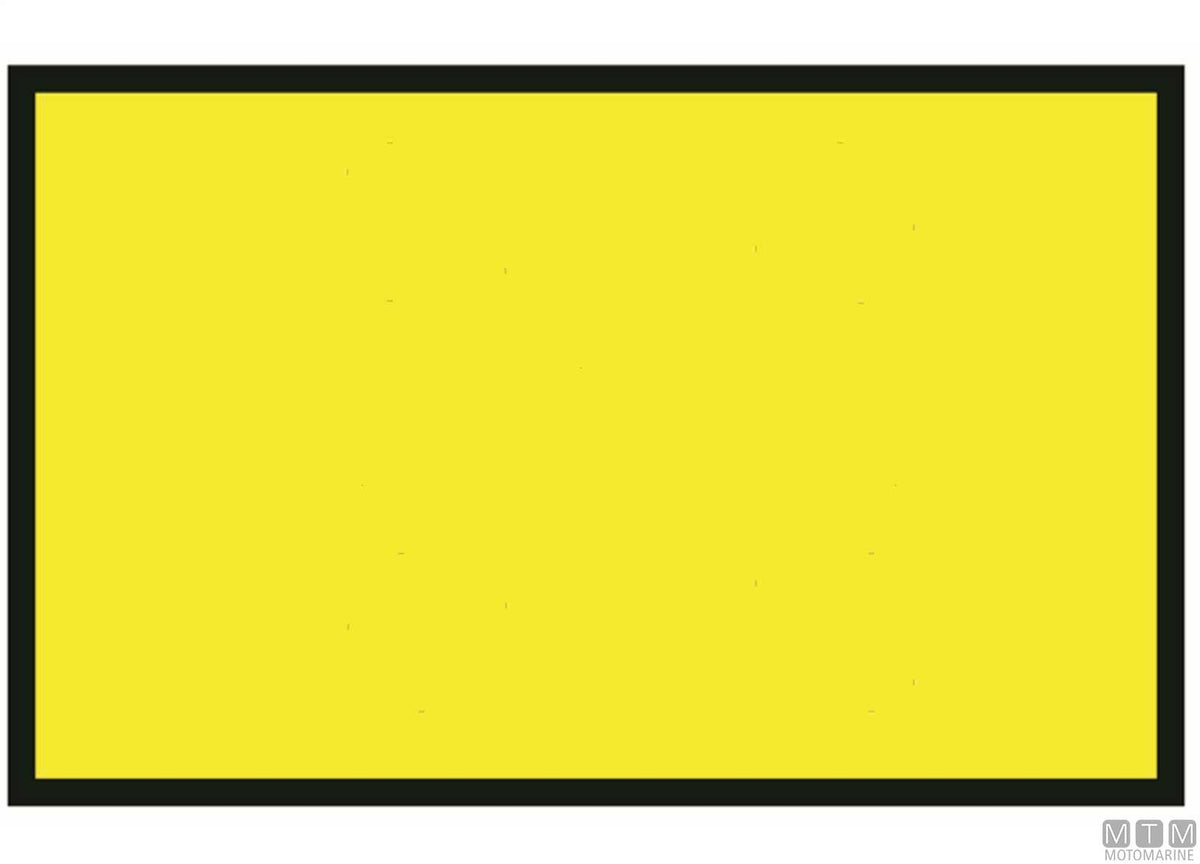 Signal flag Q Quebec, 40 x 60 cm - original photo Motomarine Srl