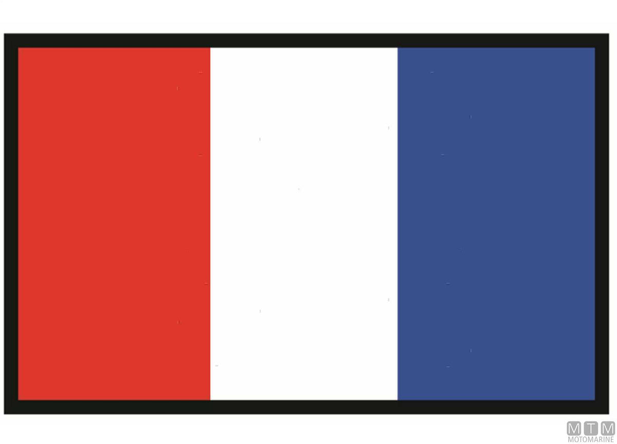 Signal flag T Tango 20x30 cm - original photo Motomarine Srl