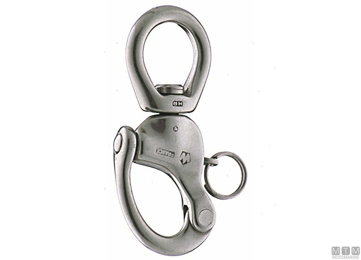 Wichard L swivel snap shackle quick release eye Ø26 mm stainless steel 316 - original photo Motomarine Srl