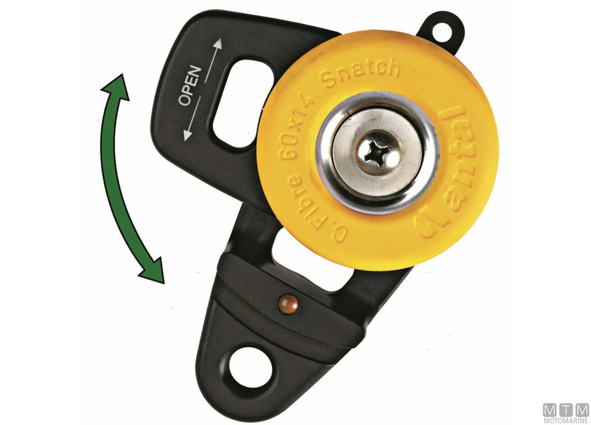 Antal opening block, Ø40 mm sheave - original photo Motomarine Srl