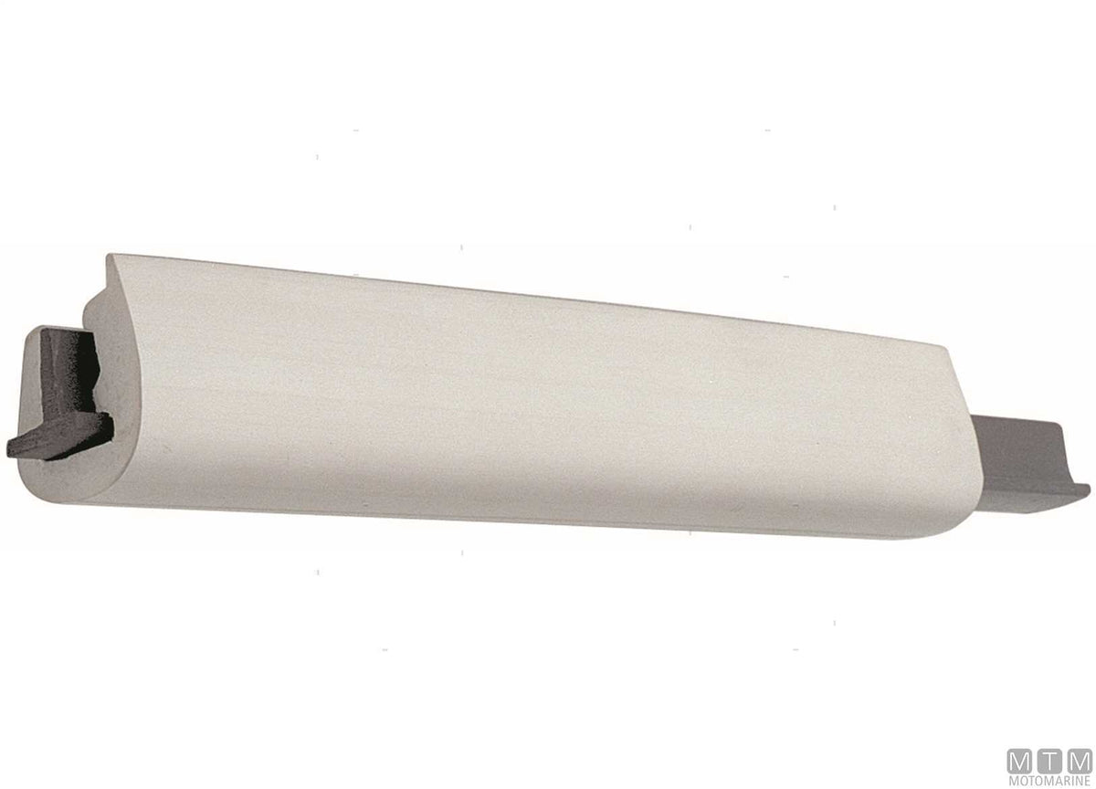 T22 white rubbing strake fender profile H45 mm L 24 m - original photo Motomarine Srl