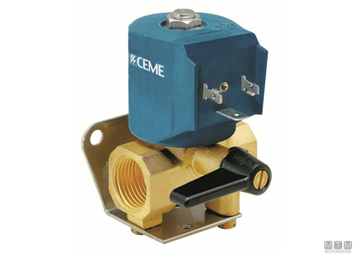 Electric fuel shut-off valve 9300 1/2" 12V - original photo Motomarine Srl