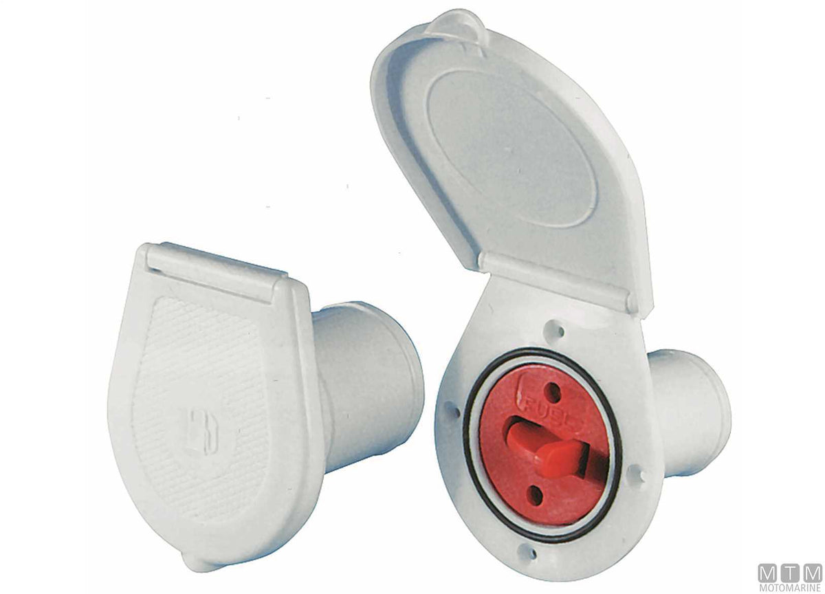 NR fuel deck fill with cap Ø50 mm in plastic - original photo Motomarine Srl