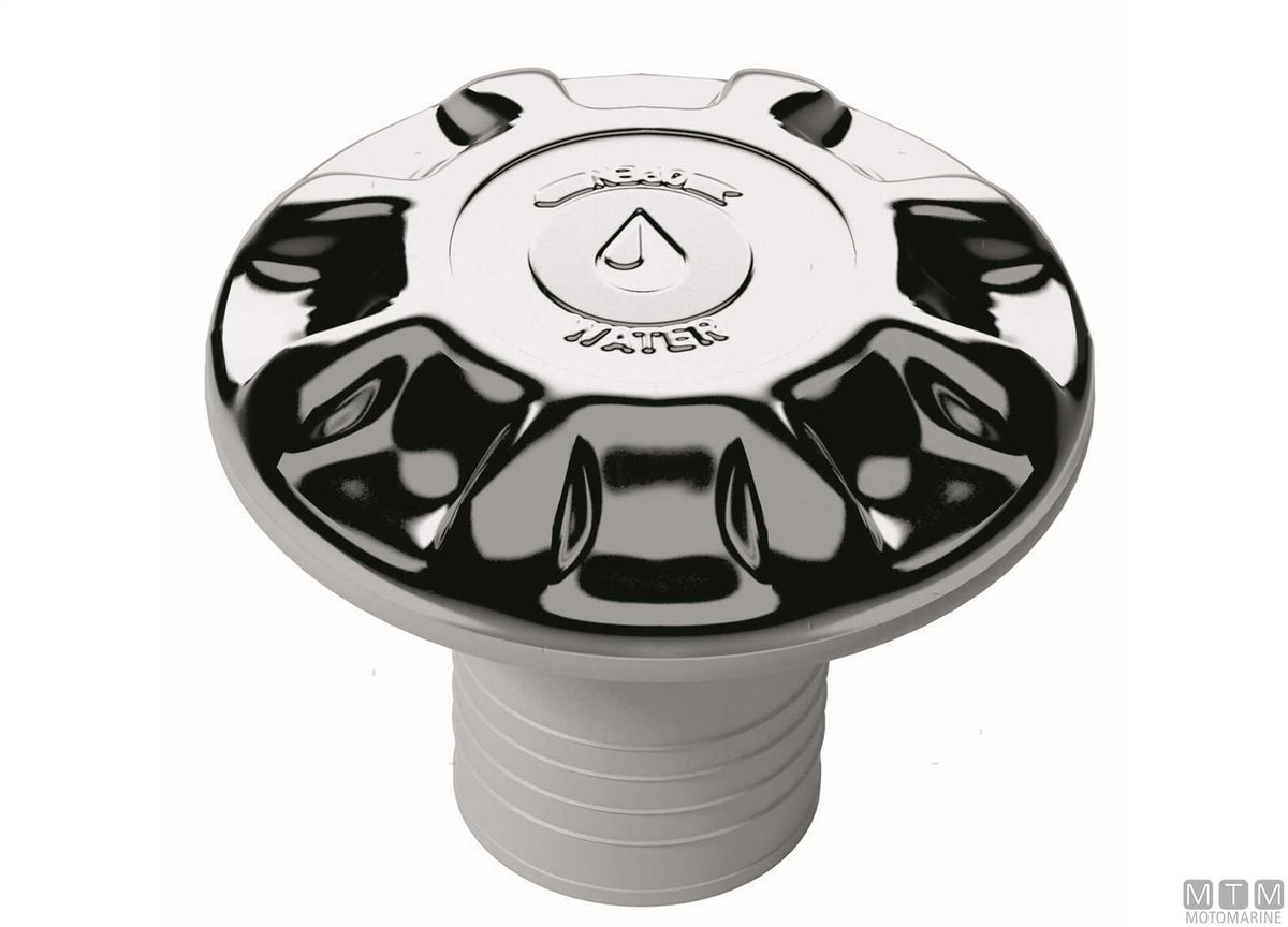UFO water deck fill Ø38 mm in chrome-plated plastic - original photo Motomarine Srl