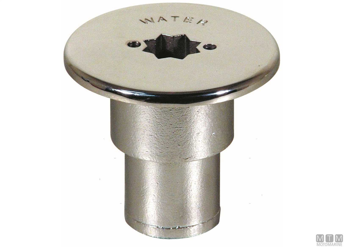 Sail fuel deck filler Ø38 mm stainless steel - original photo Motomarine Srl
