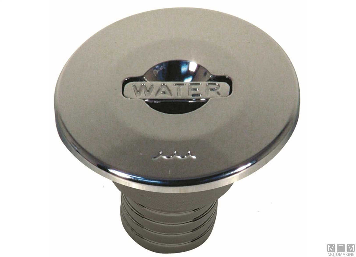 Lift-up waste deck fill Ø38 mm stainless steel - original photo Motomarine Srl
