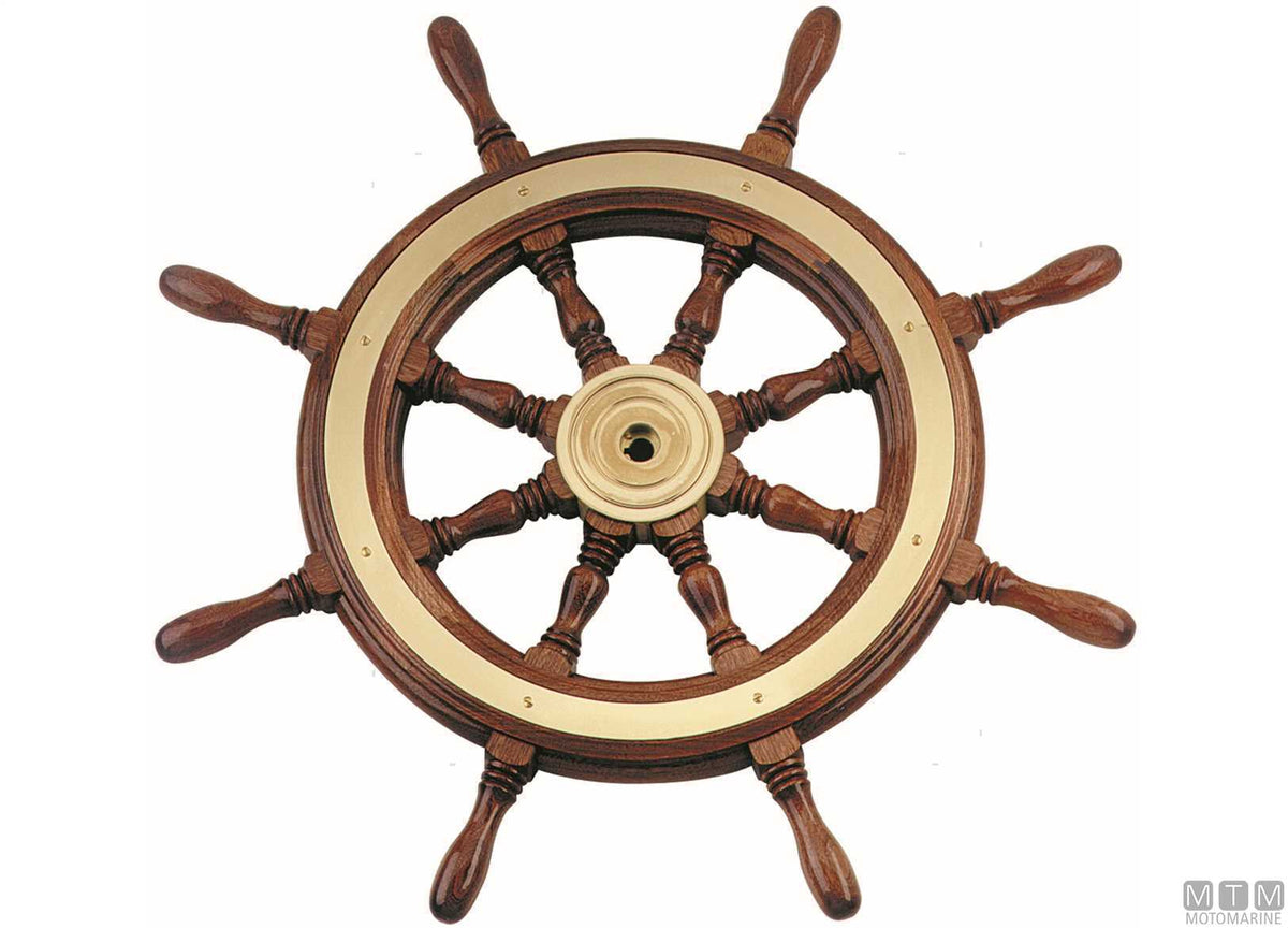 Steering wheel type CO in mahogany Ø600 mm - original photo Motomarine Srl