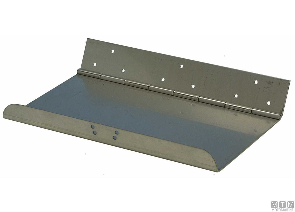 Pair of trim tab blades 300x230 cm, stainless steel - original photo Motomarine Srl
