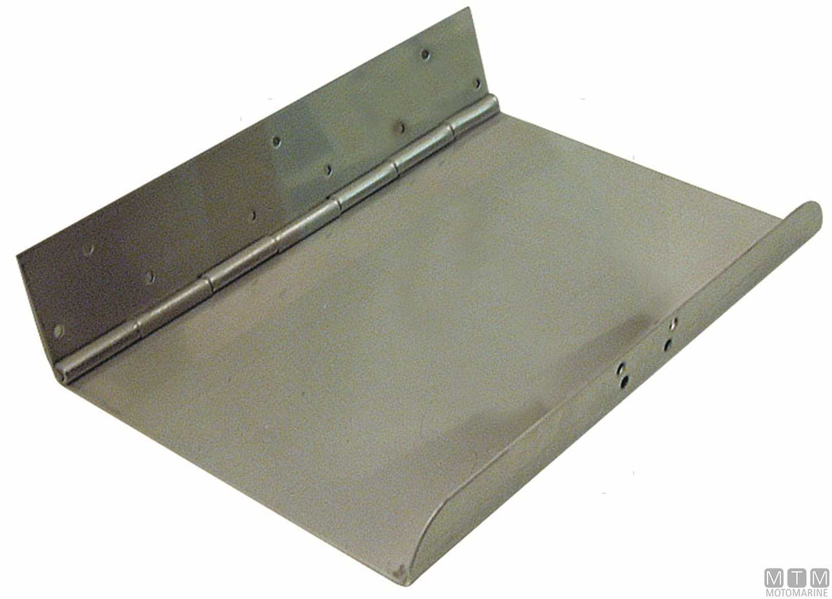 Pair of trim tab blades 550x300 cm, stainless steel - original photo Motomarine Srl