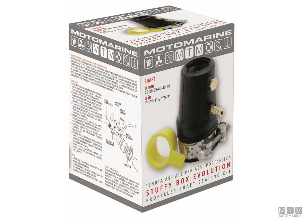Evolution stuffing box for Ø35 mm propeller shaft - original photo Motomarine Srl
