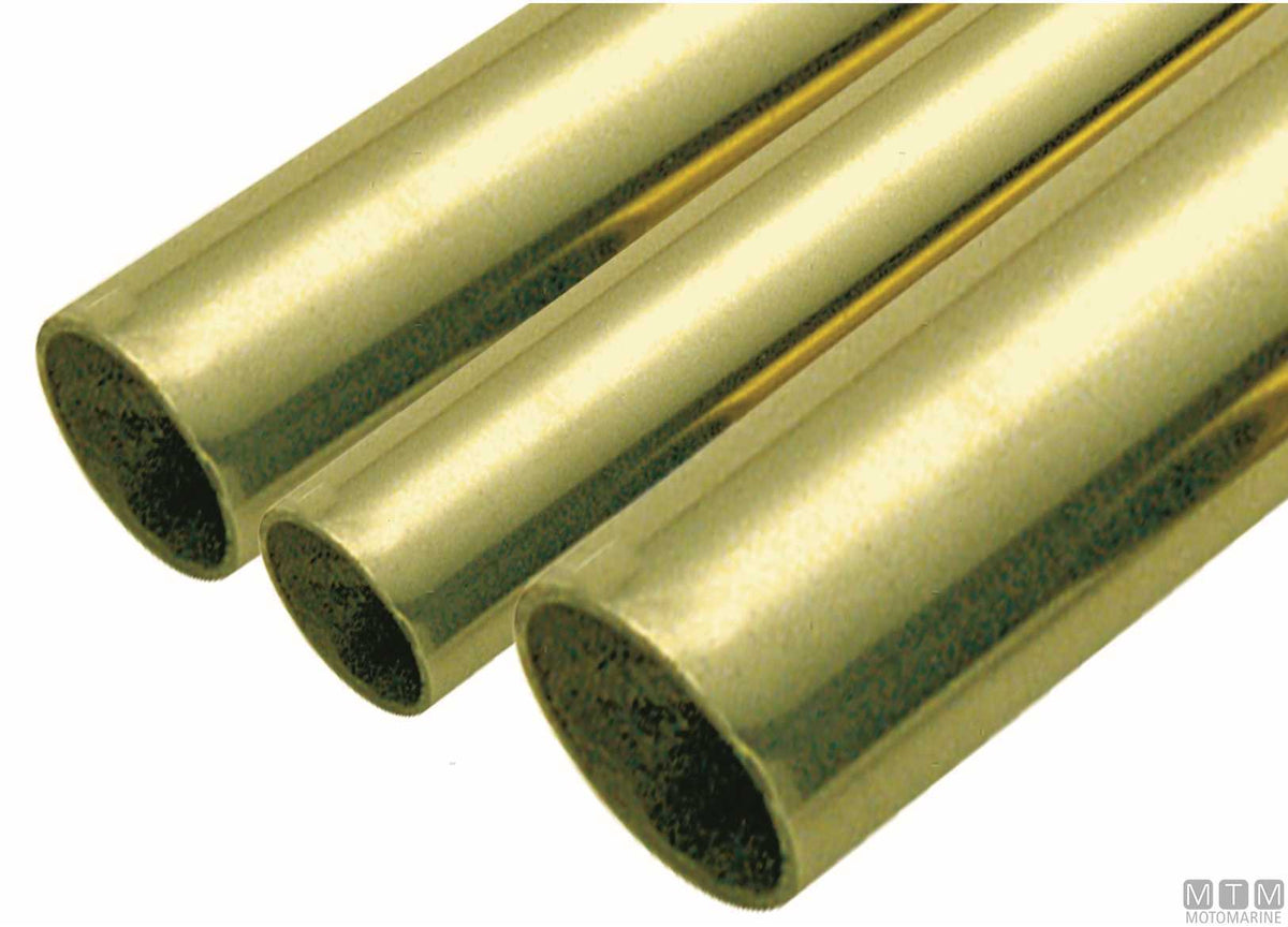 Brass stern tube L 100 cm Ø31/41 mm for propeller shaft Ø25 mm - original photo Motomarine Srl