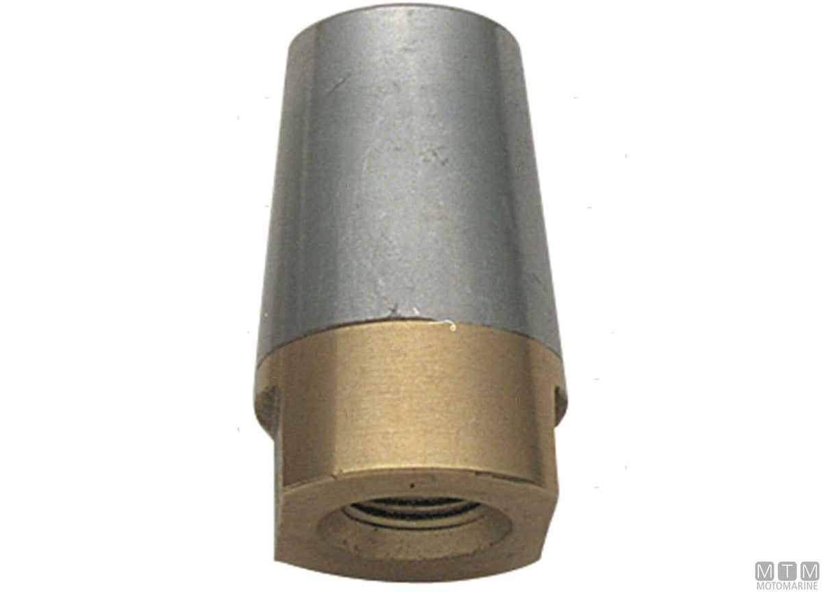 Shaft nose cone Ø50 mm with conical anode - original photo Motomarine Srl