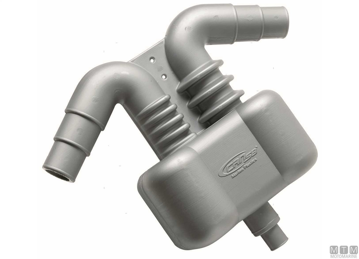 Water/exhaust separator muffler <5 kW - original photo Motomarine Srl