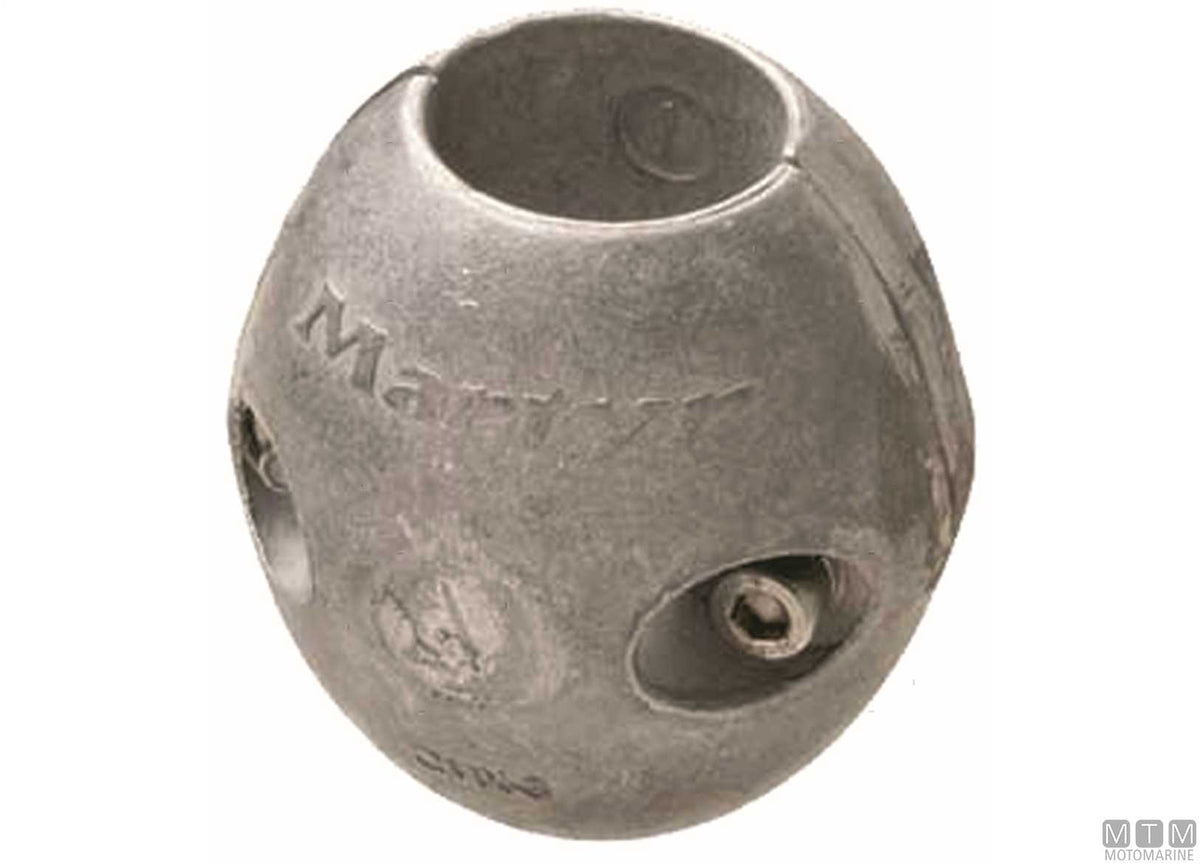 Aluminium collar anode for 1"1/2 shafts - original photo Motomarine Srl