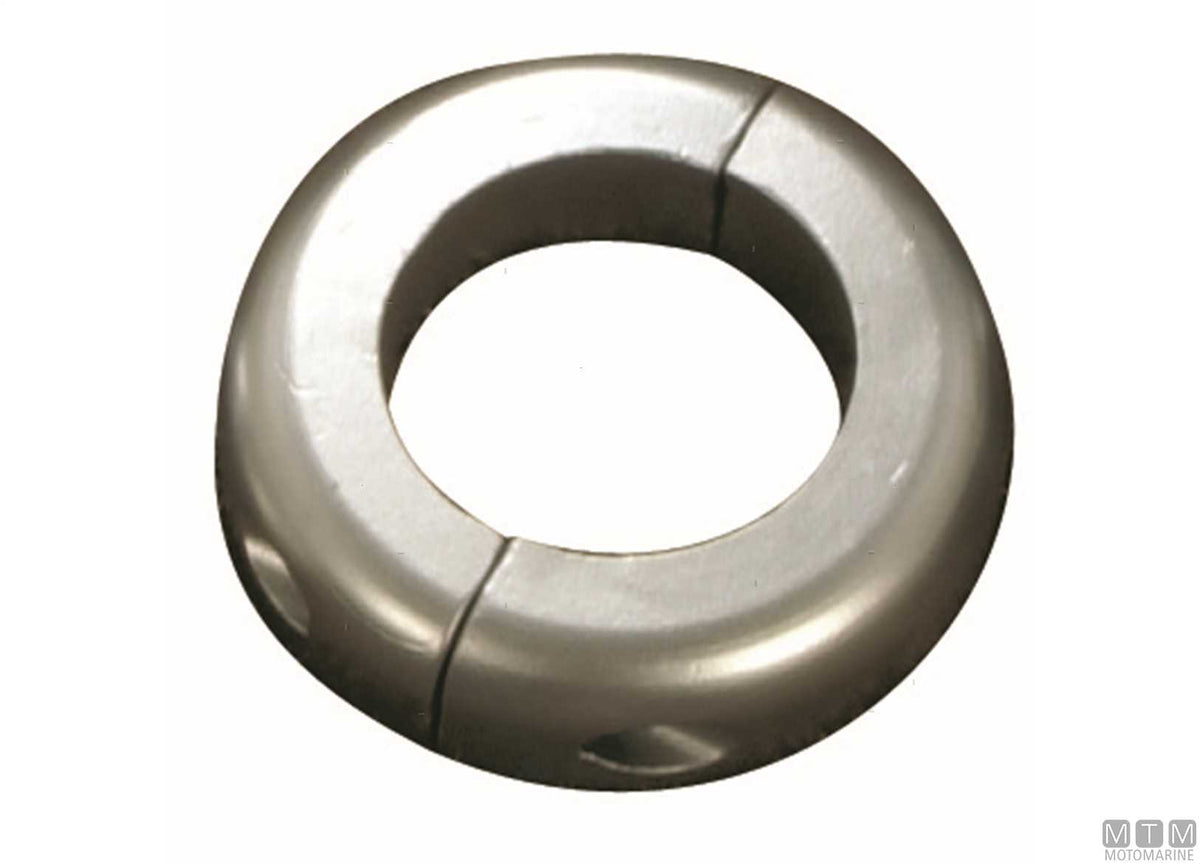 Low collar anode for propeller shaft Ø20 mm, zinc - original photo Motomarine Srl