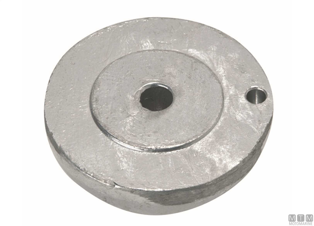Aluminium nose cone anode for J-Prop Ø80 mm - original photo Motomarine Srl
