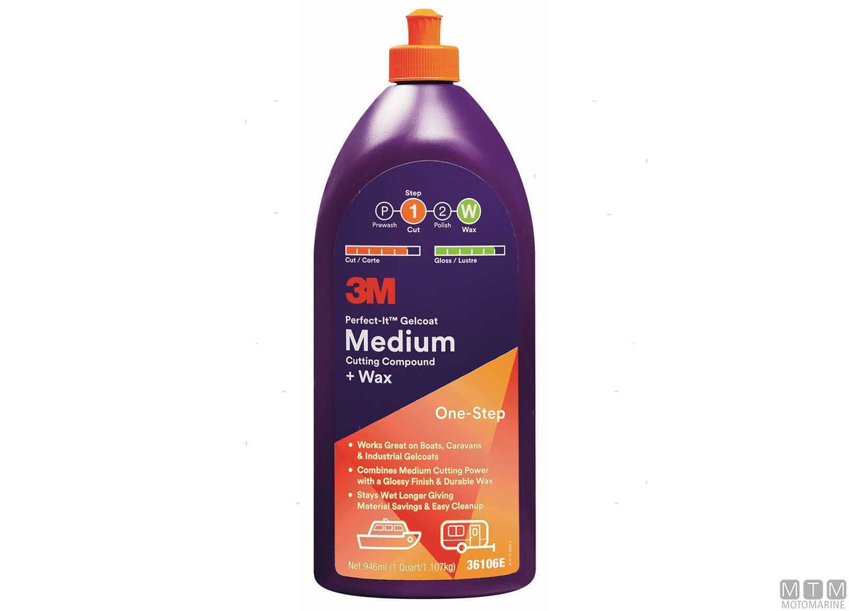 3M Perfect-It Gelcoat Medium Polish & Wax 946 ml - original photo Motomarine Srl