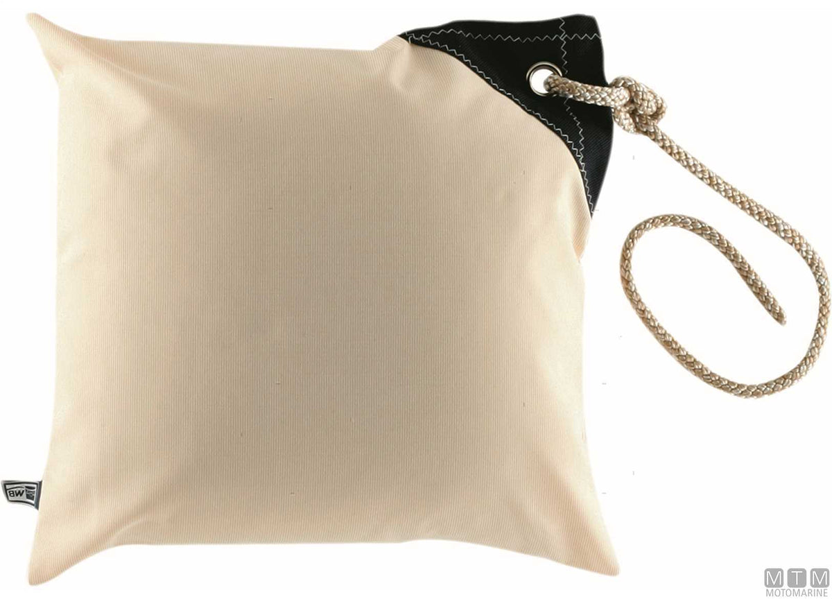 MB waterproof cushion 40x40 cm ecru - original photo Motomarine Srl