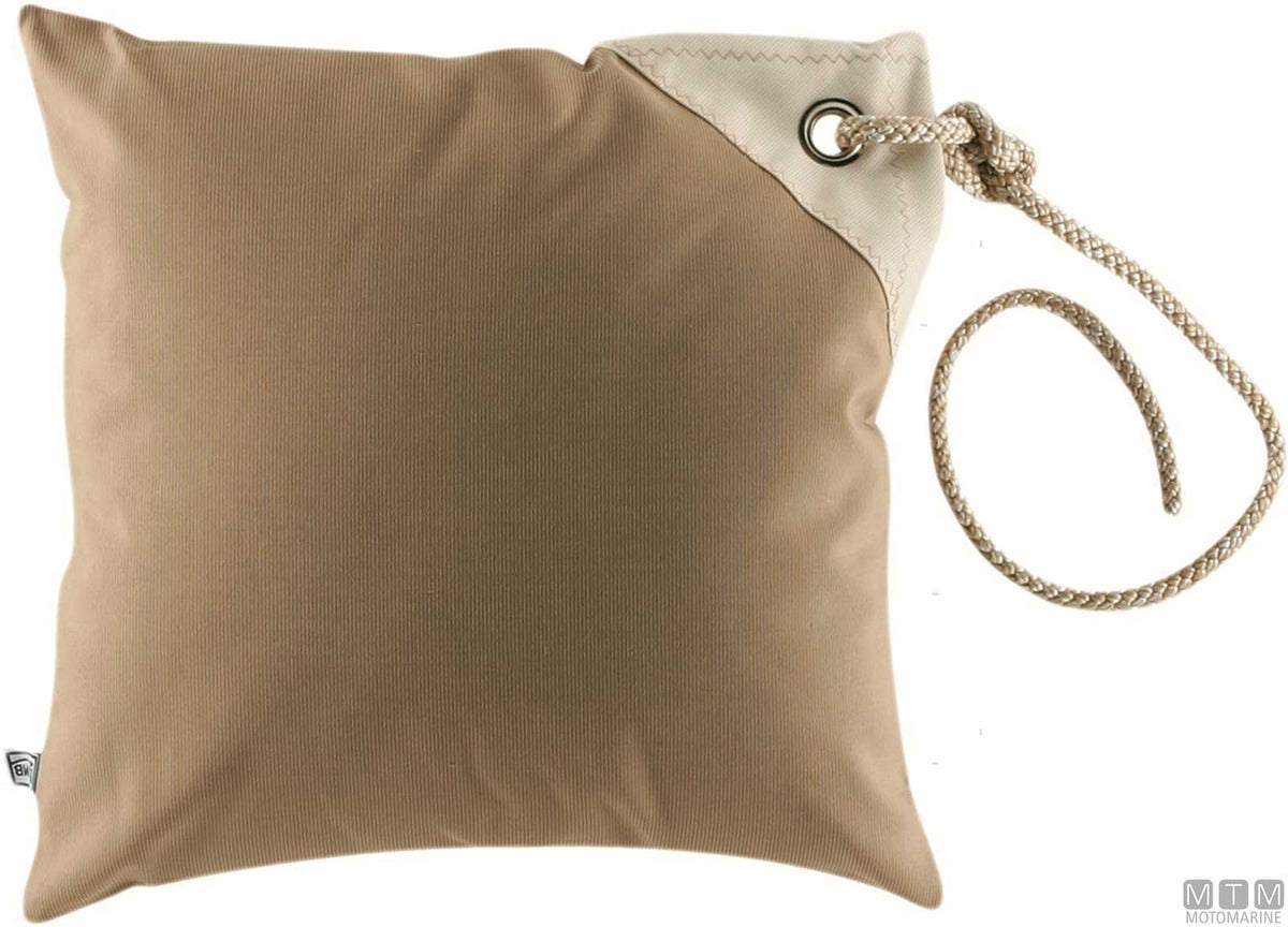 MB waterproof cushion 40x40 cm ecru - original photo Motomarine Srl