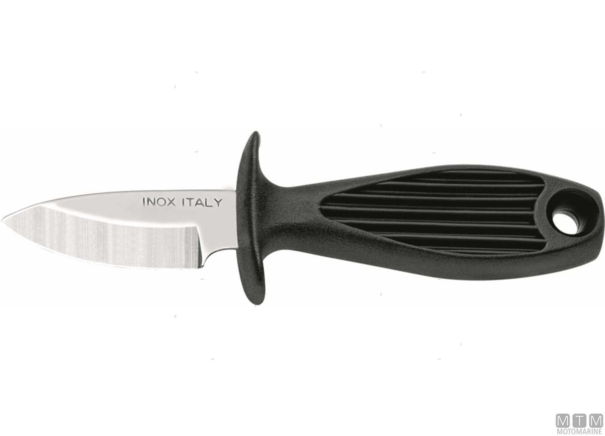 MAC mussel knife 515-N black, 6 cm blade - original photo Motomarine Srl