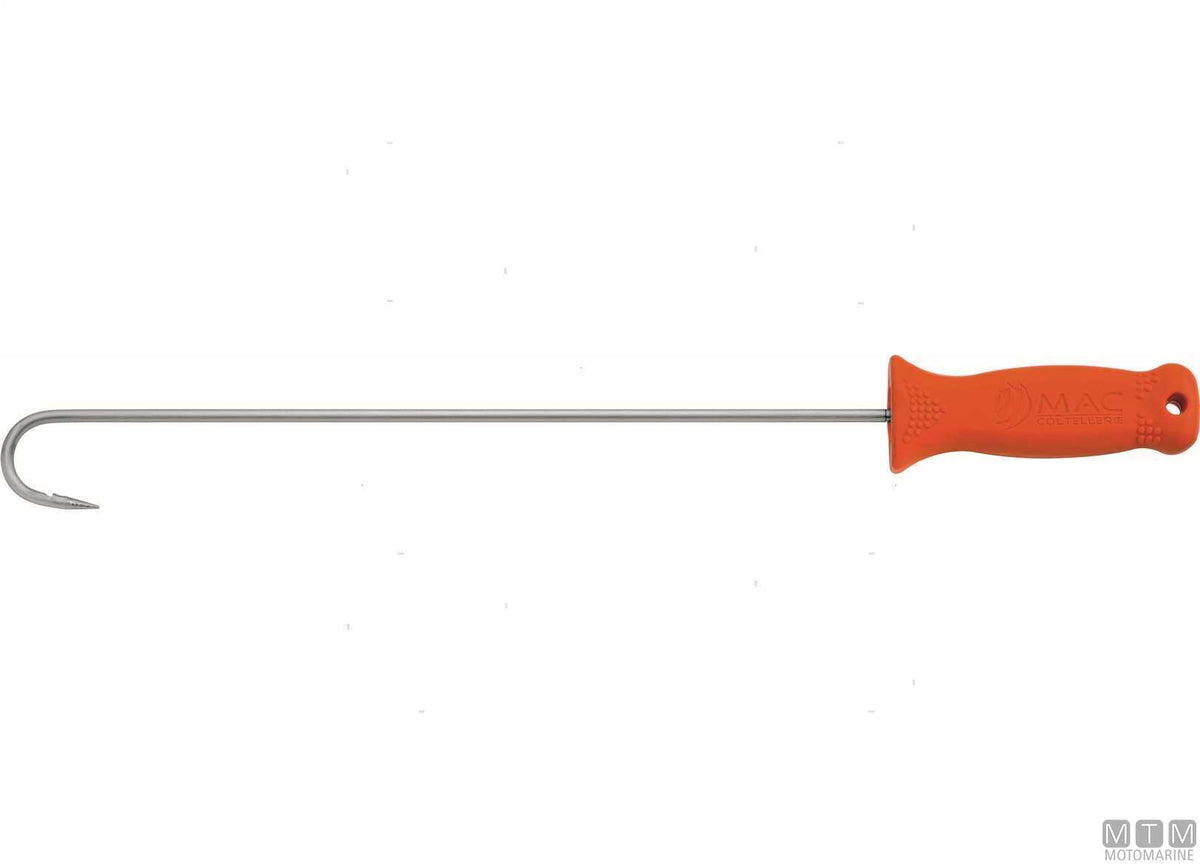 MAC P0338 stainless steel gaff hook, length 45 cm - original photo Motomarine Srl