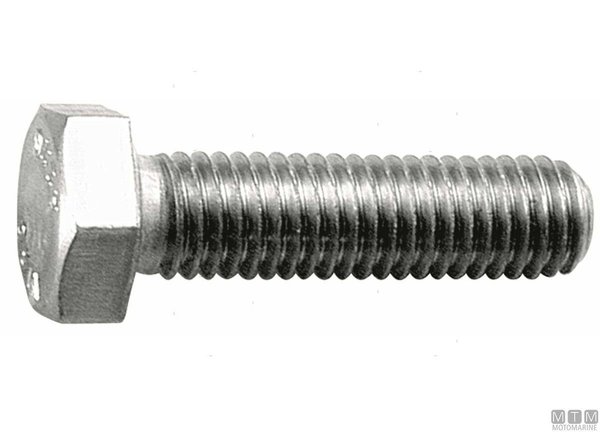 DIN933 A2 stainless steel hex head screws M10x40, 20 pcs - original photo Motomarine Srl