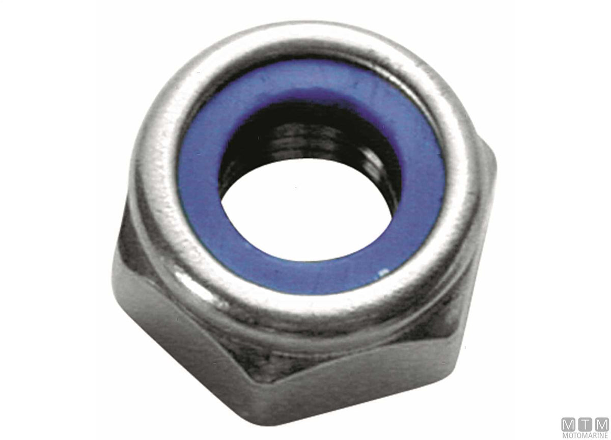 Self-locking nuts DIN985 stainless steel A2 M14, 10 pcs - original photo Motomarine Srl