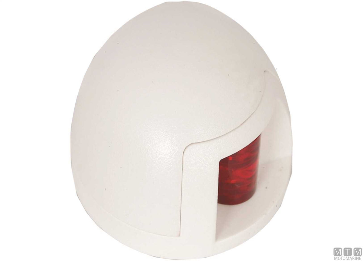 Red side navigation light LED Compact white 64x42 mm - original photo Motomarine Srl