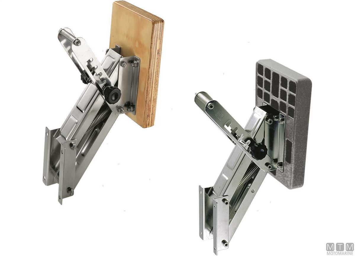 Pantograph engine bracket <15 HP stainless steel and plastic - original photo Motomarine Srl