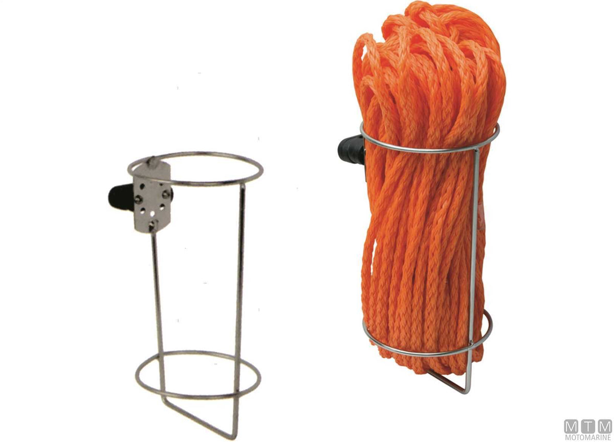 Basket for 30 m line for ring lifebuoy, stainless steel 316 - original photo Motomarine Srl