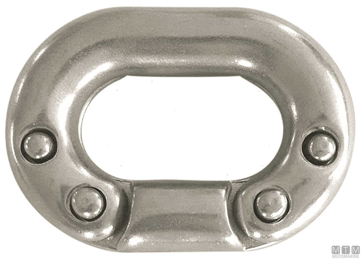 Connecting link for chain Ø8 mm 8 pins stainless steel 316 - original photo Motomarine Srl