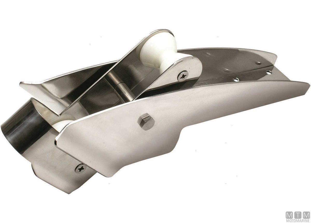 XL tilting chain bow roller 560 mm, stainless steel 316 - original photo Motomarine Srl