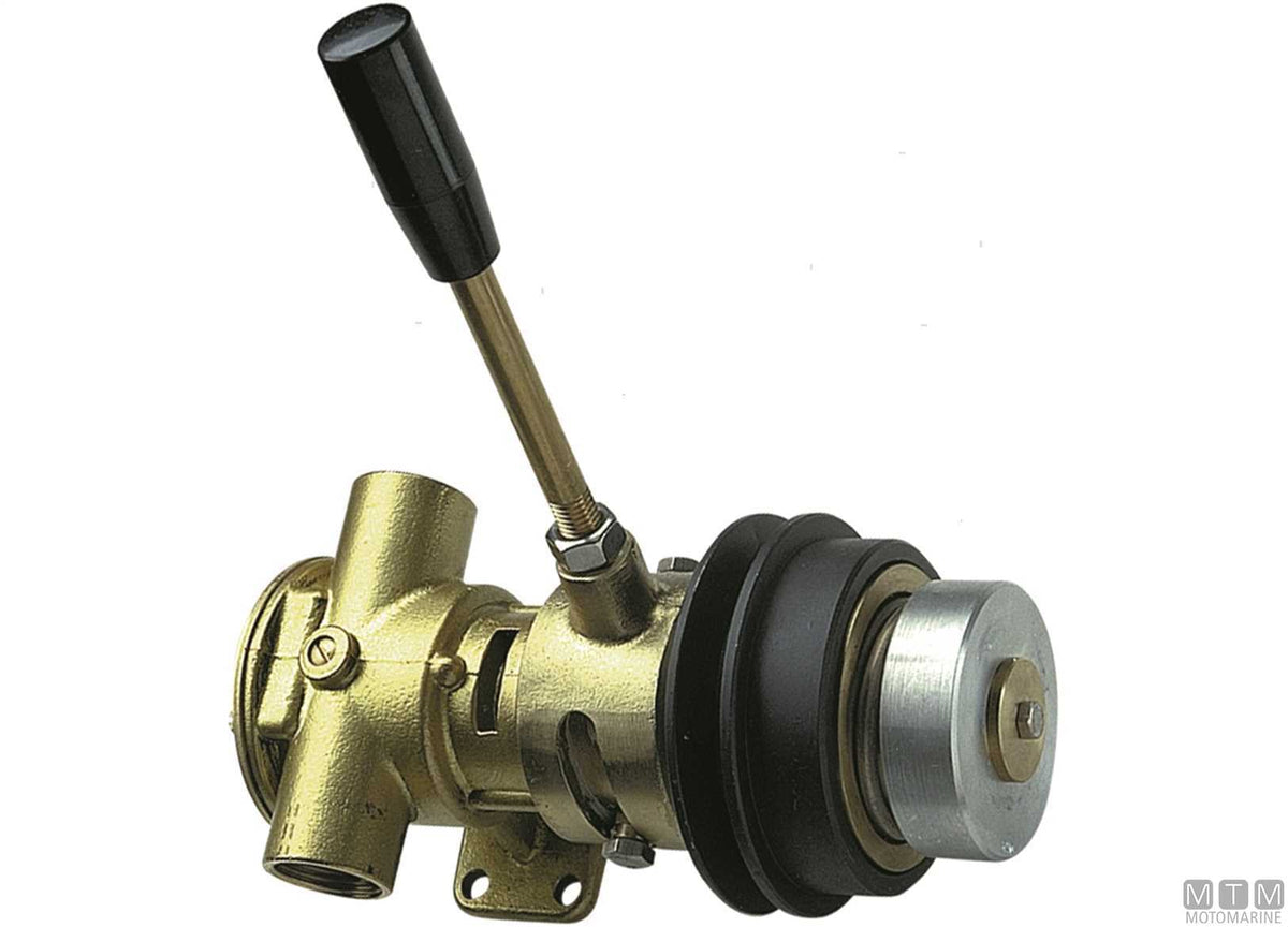Ancor pump with manual clutch and pulley 100 l/m - original photo Motomarine Srl