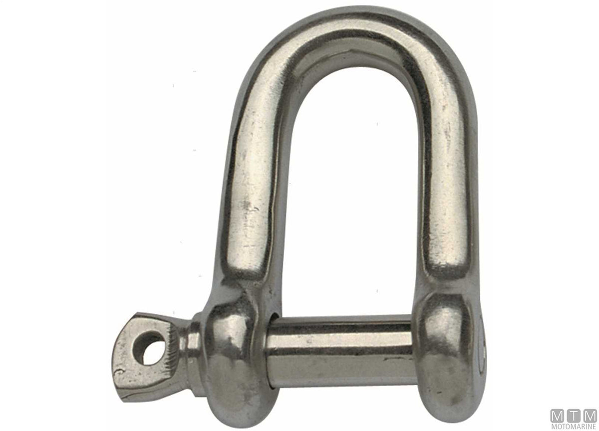 Straight shackle Ø14 mm AISI 316 stainless steel - original photo Motomarine Srl