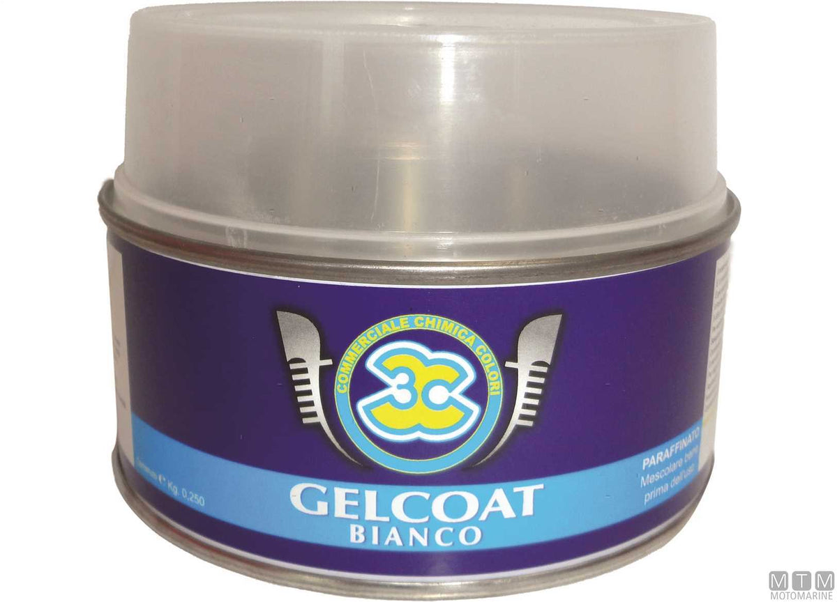 Gelcoat 3C white with paraffin 0.50 kg - original photo Motomarine Srl