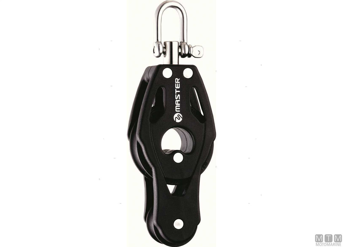 Master triple block, ball bearing sheave Ø57 mm - original photo Motomarine Srl