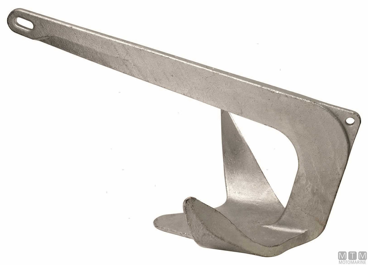 3-wing anchor 20 kg hot-dip galvanized steel - original photo Motomarine Srl