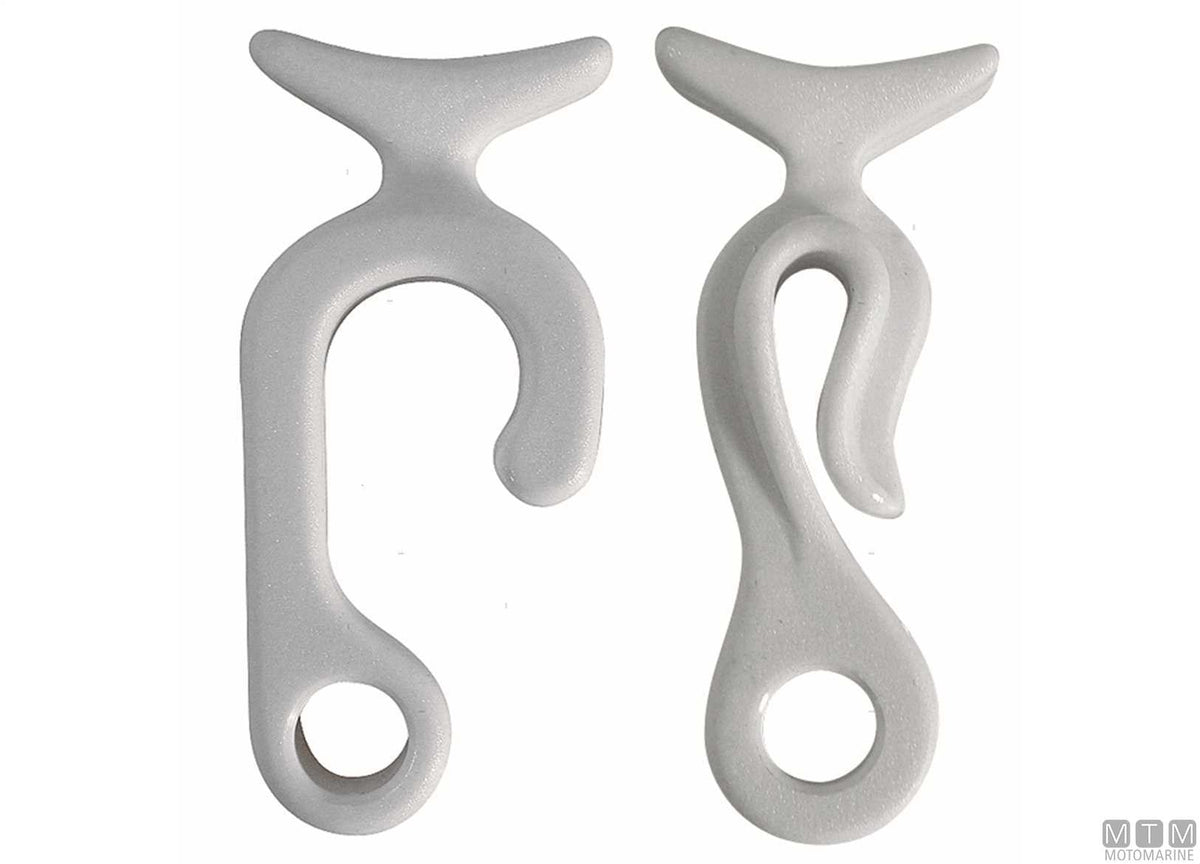 Plastic fender hook for guardrail - original photo Motomarine Srl