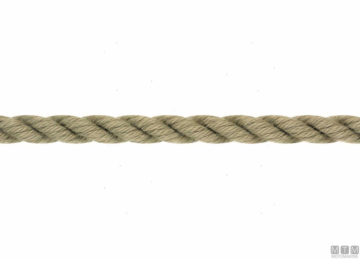 Liros Classic sand 3-strand polyester mooring line Ø12 mm 200 m - original photo Motomarine Srl