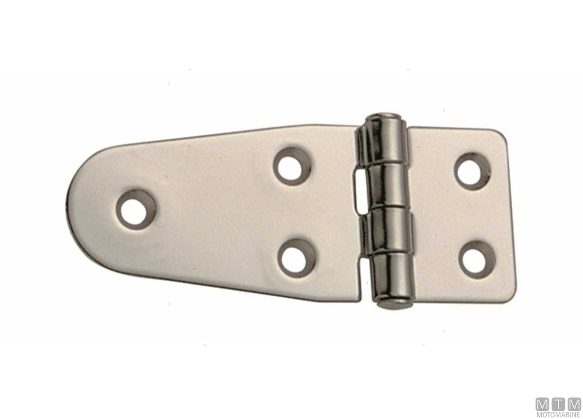Asymmetric hinge 39x100 mm, 316 stainless steel - original photo Motomarine Srl