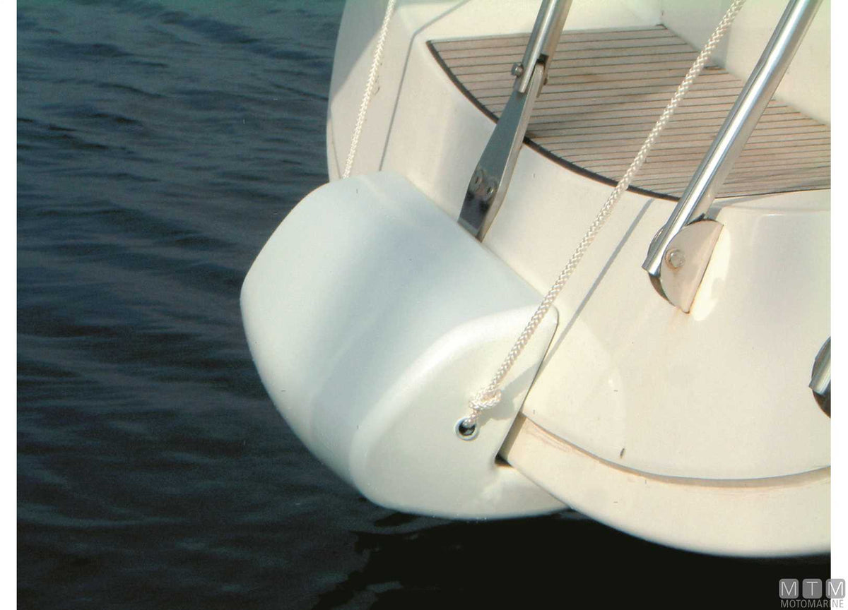 Safe stern fender white 60x32 cm - original photo Motomarine Srl