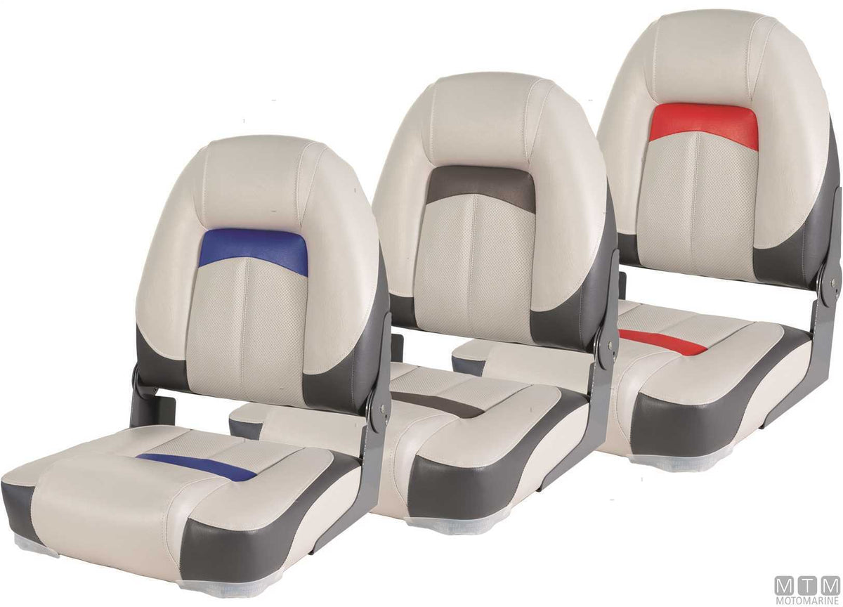 Premium Soft folding seat red - original photo Motomarine Srl