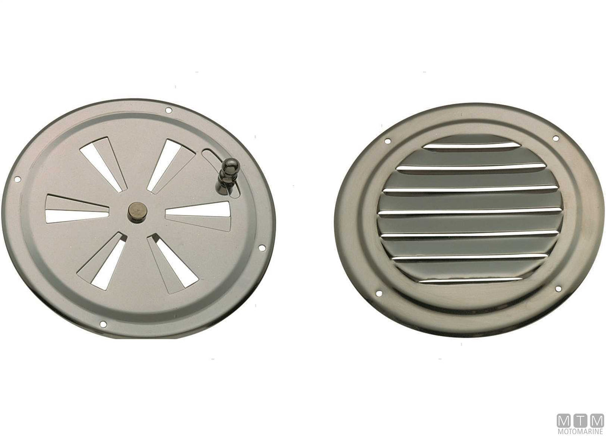 Round adjustable air vent Ø125 mm, stainless steel - original photo Motomarine Srl