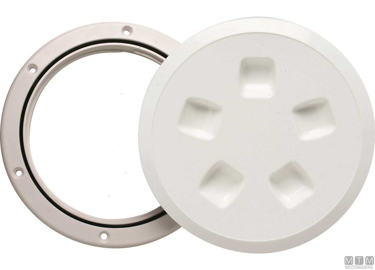 CN1 watertight hatch Ø160 mm white - original photo Motomarine Srl