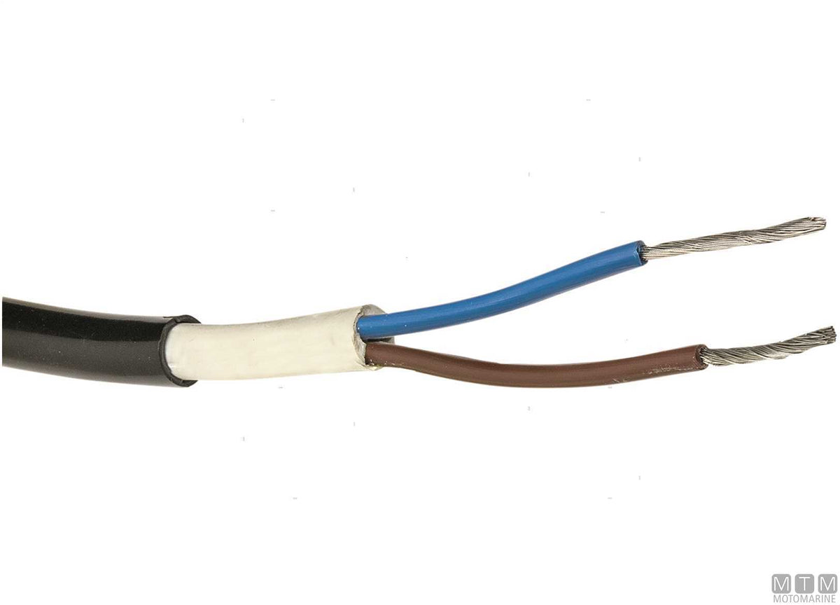 Power electrical cable 2x1 mm, 50 m - original photo Motomarine Srl