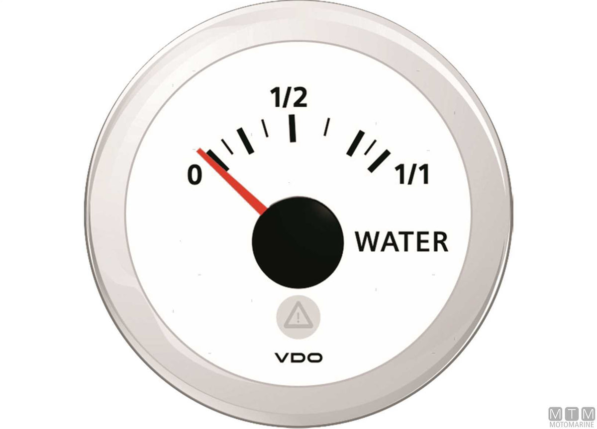 Tachometer/hour meter VDO 5000 Ø85 mm White - original photo Motomarine Srl